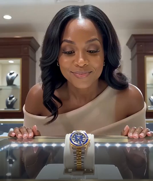 A woman was mocked inside a luxury watch boutique for appearing poor...