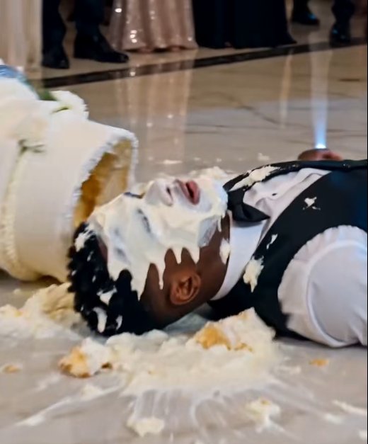 The groom laughed while grinding a waiter's hand beneath his shoe…