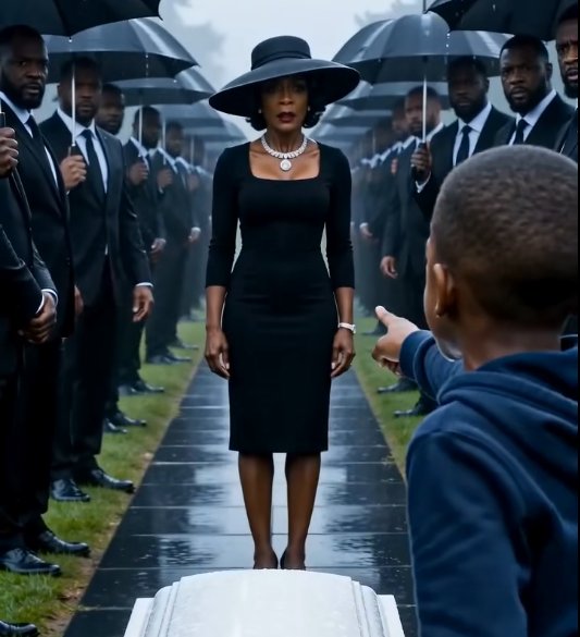 The funeral stopped because of one desperate scream.