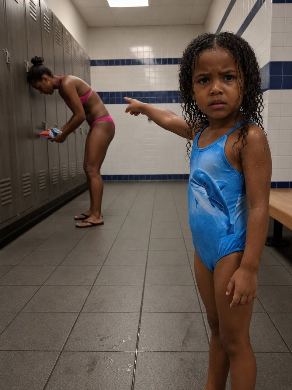 MY FIVE-YEAR-OLD STOPPED ME IN THE POOL LOCKER ROOM, WHISPERING, "MOMMY, WE HAVE TO SAVE DADDY!