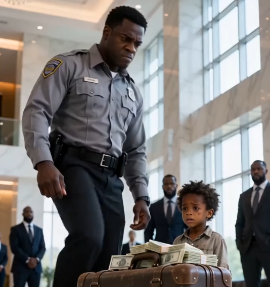 Nobody kicks a child's suitcase open in a marble-floored bank and expects the morning to survive it.