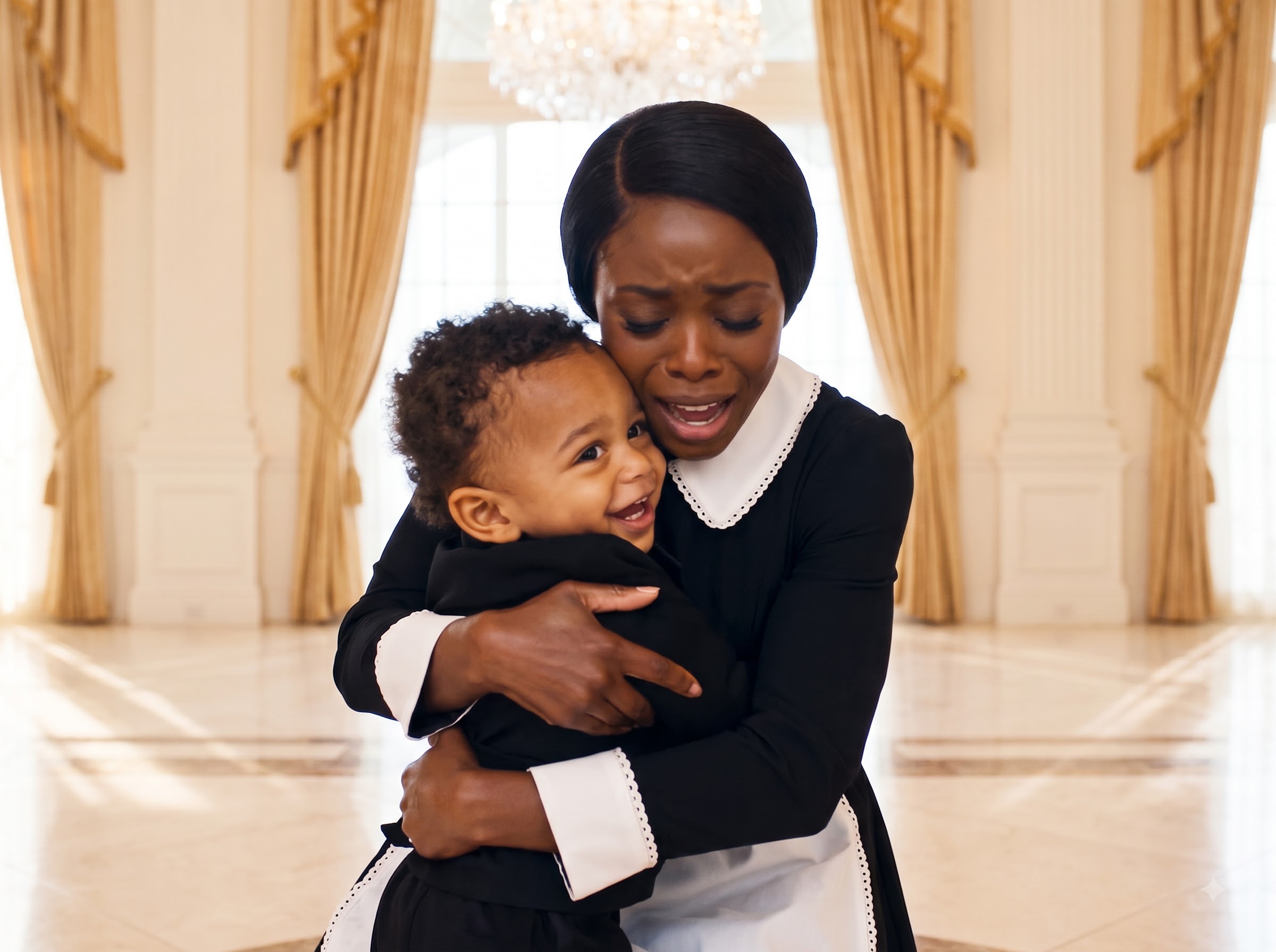 The grand hall of Sterling Manor glittered under massive crystal chandeliers, its ornate gold-leaf décor and polished marble floors radiating the kind of suffocating, generational wealth that forced people to lower their voices without ever knowing why.