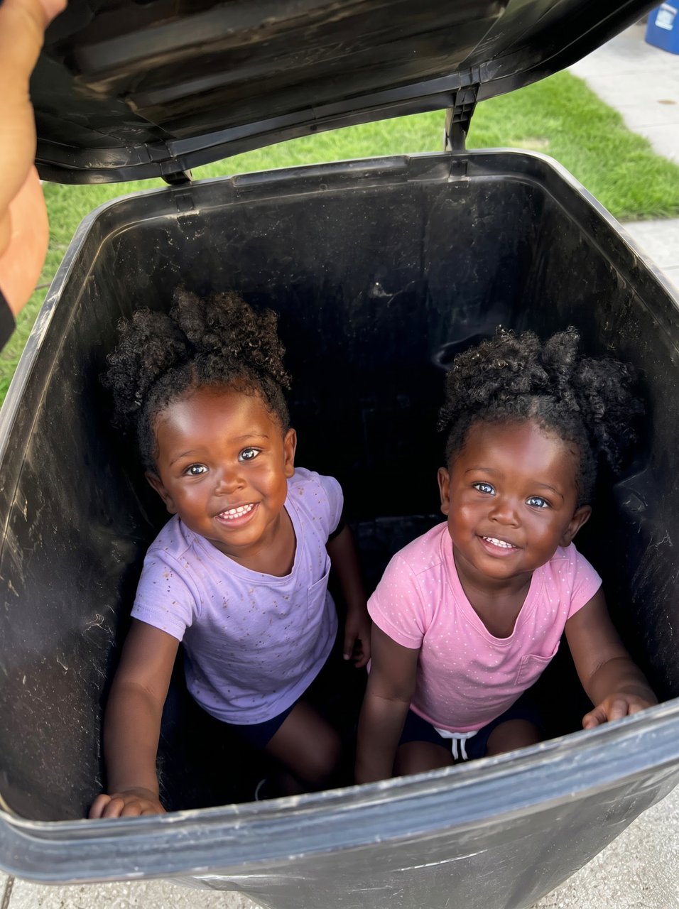 I Found My New Neighbor's Twin Toddlers Hiding Inside My Empty Trash Can — Then One of Them Said Something That Made My Bl00d Run Cold