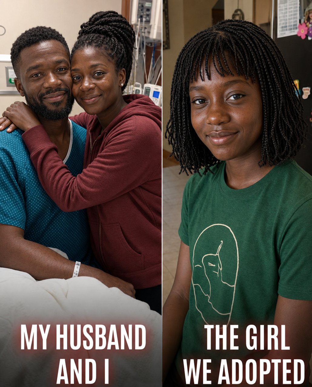 I adopted a sixteen-year-old girl because it was my d*ing husband's final request.