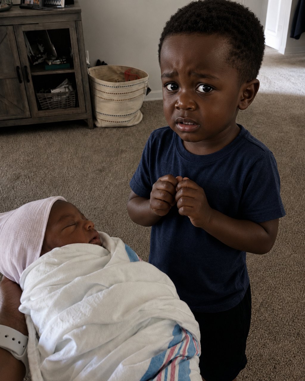 My Five-Year-Old Son Looked at Our Newborn Baby and Whispered, "That's Not My Sister" — I Thought He Was Jealous Until He Told Me What Happened at the Hospital