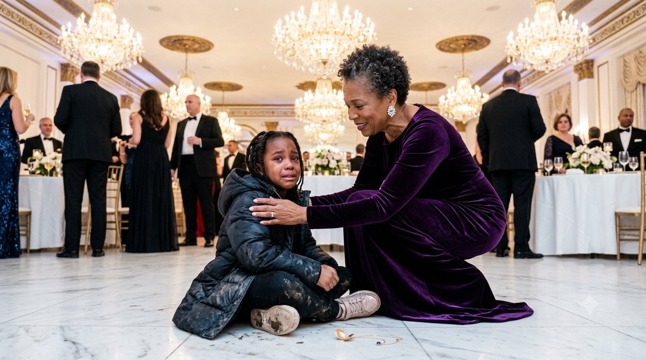A Wealthy Woman Threw Water At Me And Called Me A Thief During A Manhattan Gala—Then My Necklace Fell Onto The Marble, And She Dropped To Her Knees.