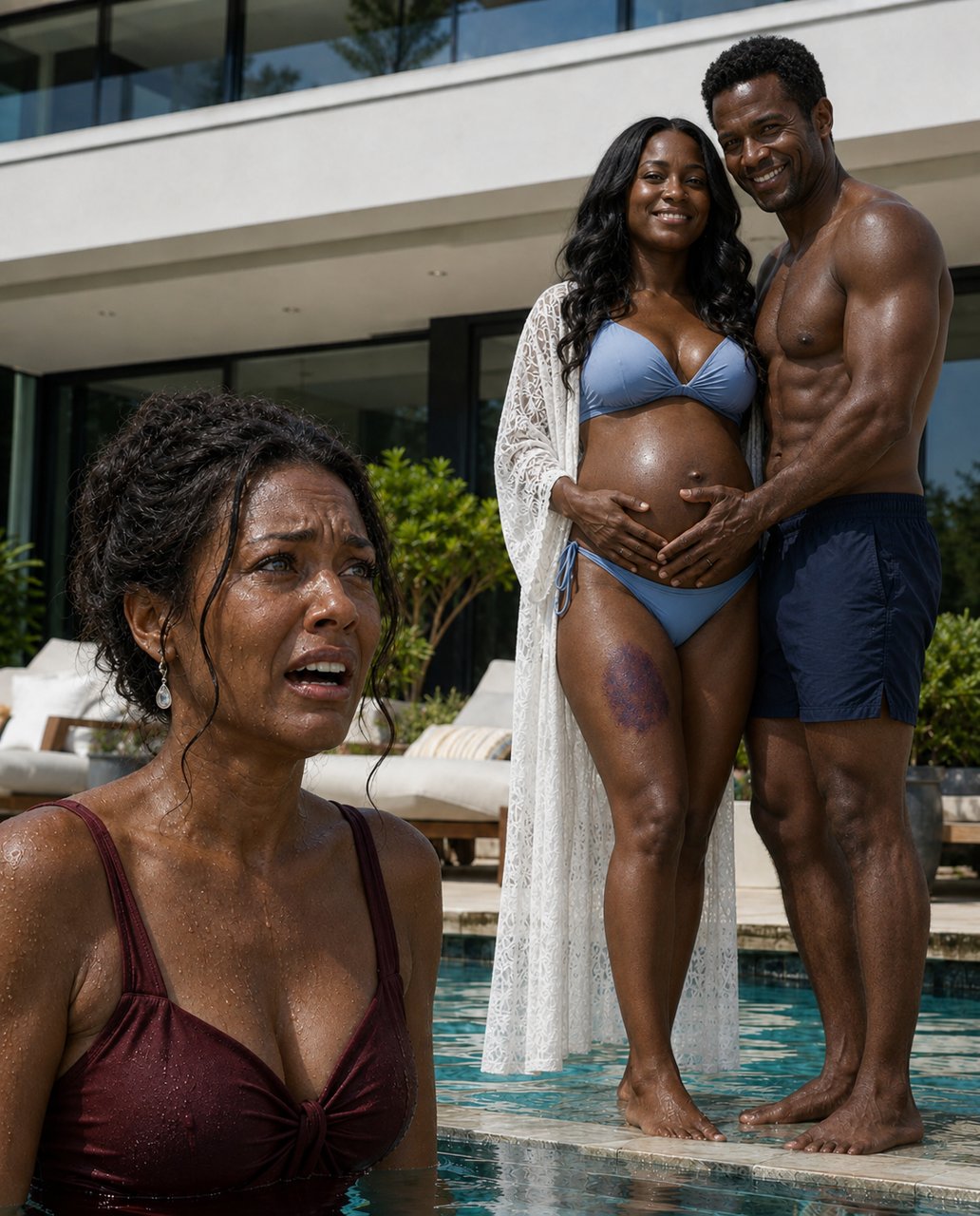 "Come on in, the water is great!" I splashed from the pool, but my sister stubbornly stayed wrapped in a thick towel under the blazing sun, refusing to take it off.