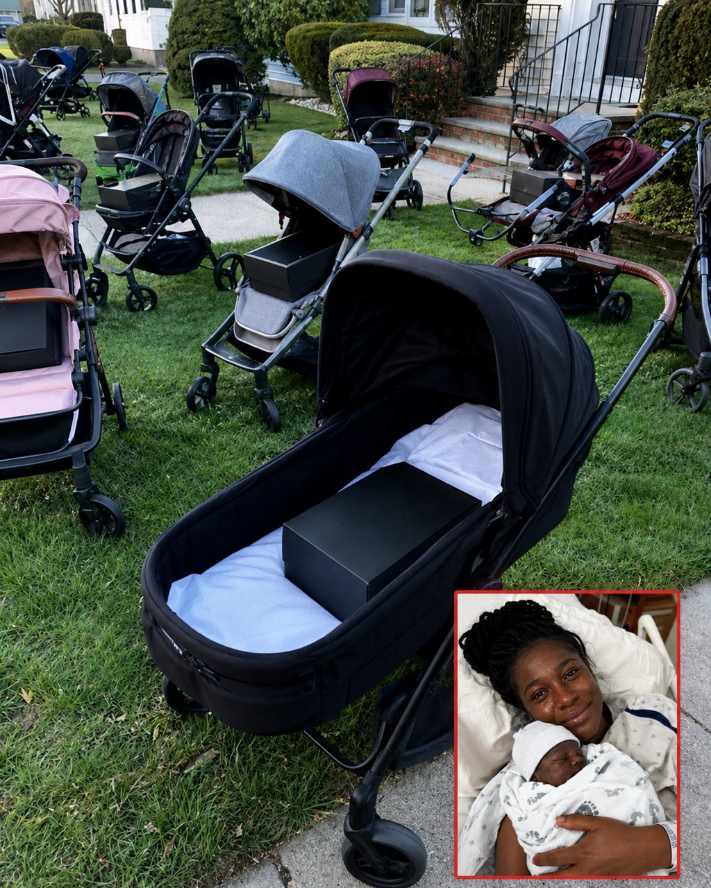 After losing my newborn son, I gave everything I'd bought him to a mother begging with her baby — the next morning, I found dozens of baby strollers on my lawn, each holding a sealed box.
