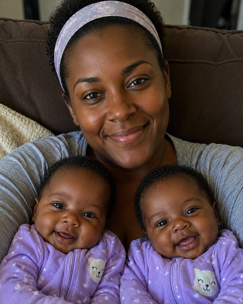 My husband went on vacation just days before my scheduled C-section for our twins — when he came back, his knees were shaking.