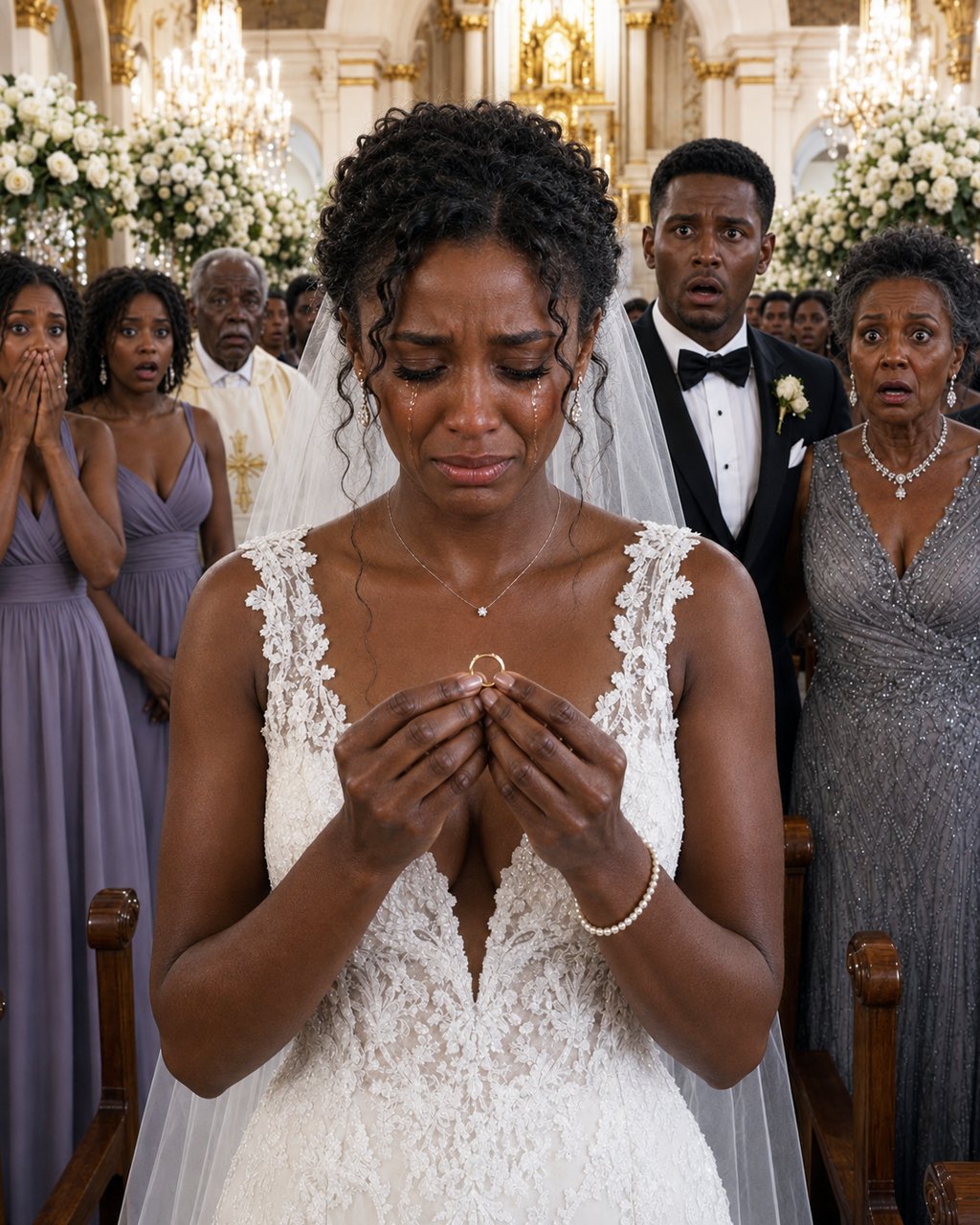 My Husband Sl\*pped Me at the Altar on Our Wedding Day — I Smiled Through My Tears, Removed My Ring, and Walked Away Before He Understood What He'd Just Lost