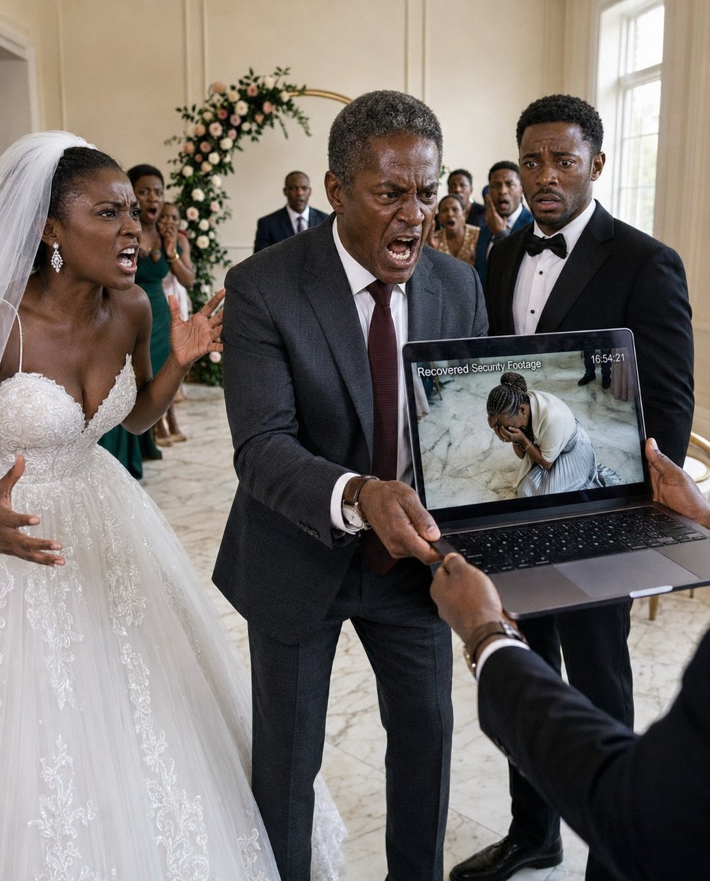 At my son's wedding, my wife came home trembling and whispered that she had only fallen.