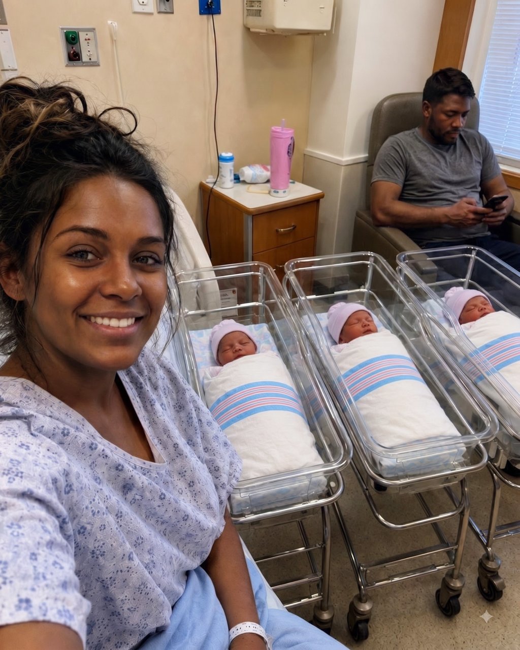During labor, my husband begged me to moan more quietly, then left me alone with our triplets and went on vacation because the birth was "too stressful" for him — but when he came home, he screamed, "This can't be happening!"
