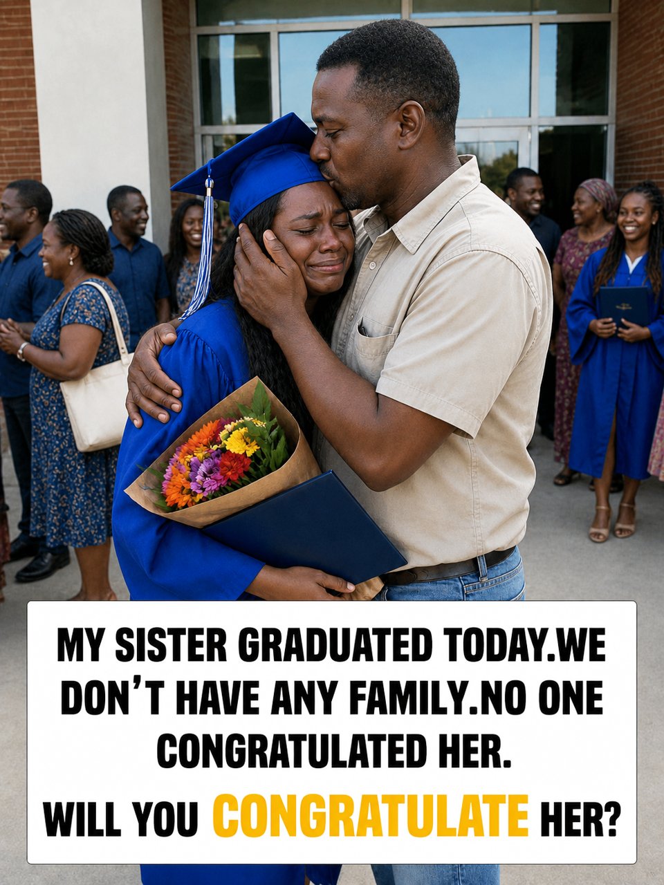 🎓💙 Today marks an unforgettable success in her journey.
