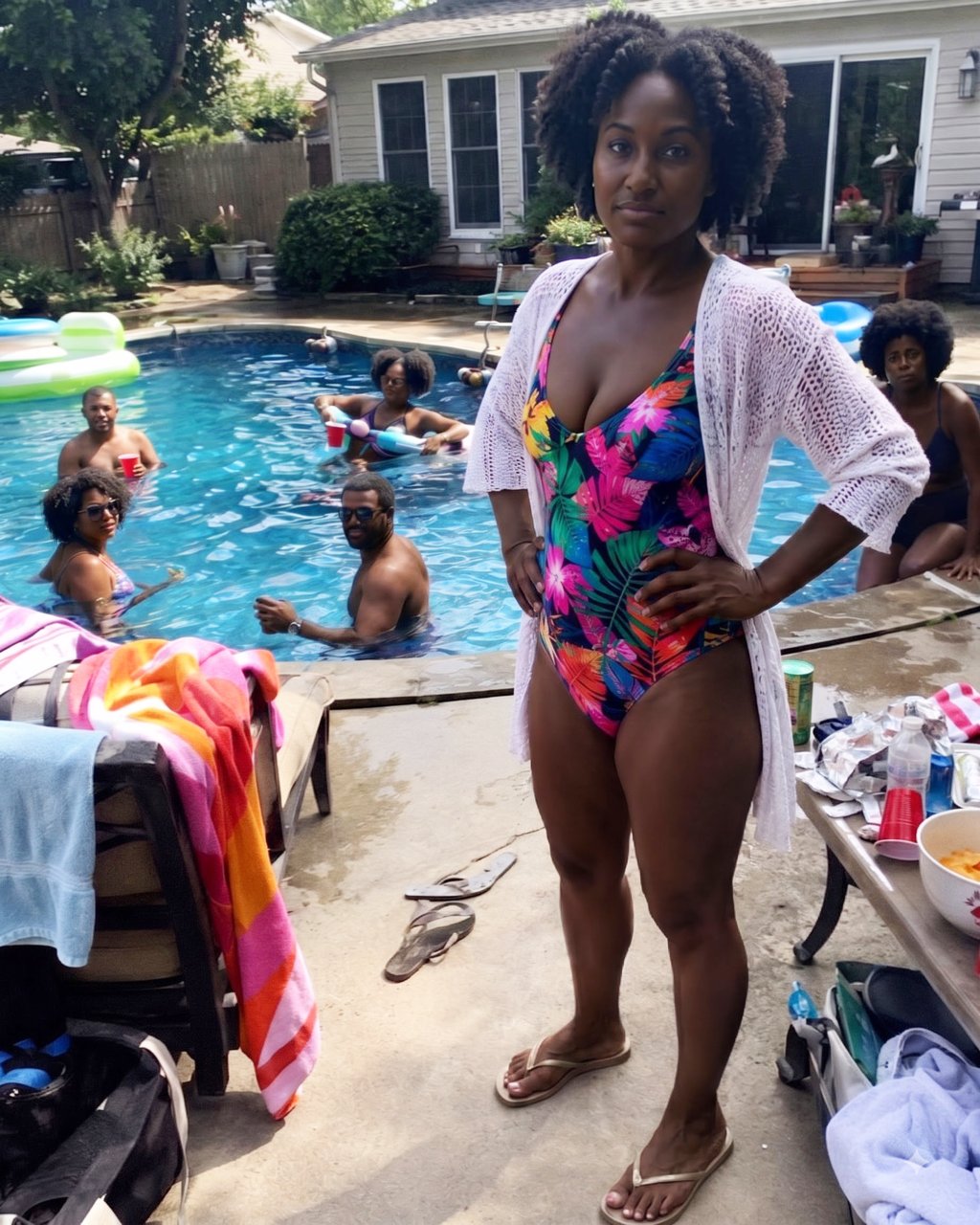 My neighbor treated our pool like it was her own, inviting her friends over whenever we weren't home — I didn't call the police, but the next time they showed up, I taught them a lesson they weren't expecting.