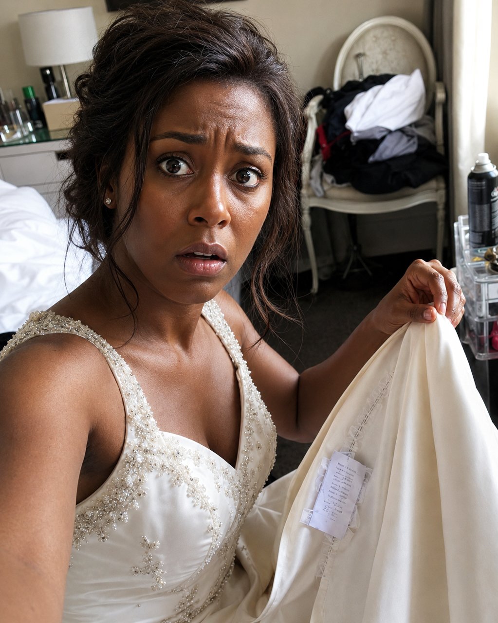 The Lady Who Altered My Wedding Dress Sewed a Little Note Into It — When I Found It the Morning Before the Ceremony, I Ran