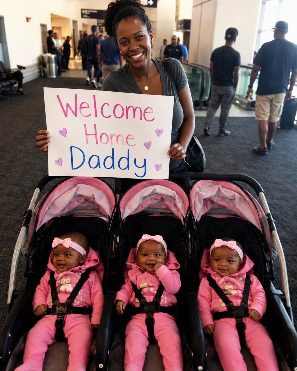 My husband returned from his four-month dream cruise with another woman on his arm while I waited at home with our newborn triplets — but he missed one tiny detail that made his smile vanish in seconds.