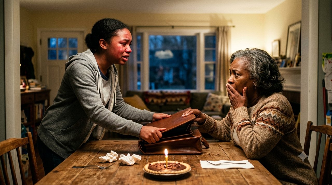 "My 72-year-old mom's younger boyfriend always left family dinner before dessert—one night, my daughter followed him and came back in tears.