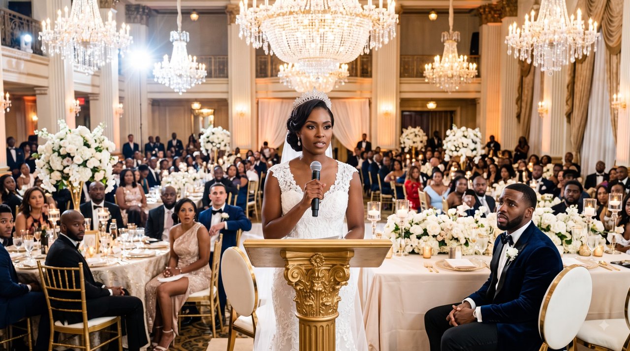 At our wedding reception, my husband stood up and announced that his mother would be moving into my apartment and taking control of it.