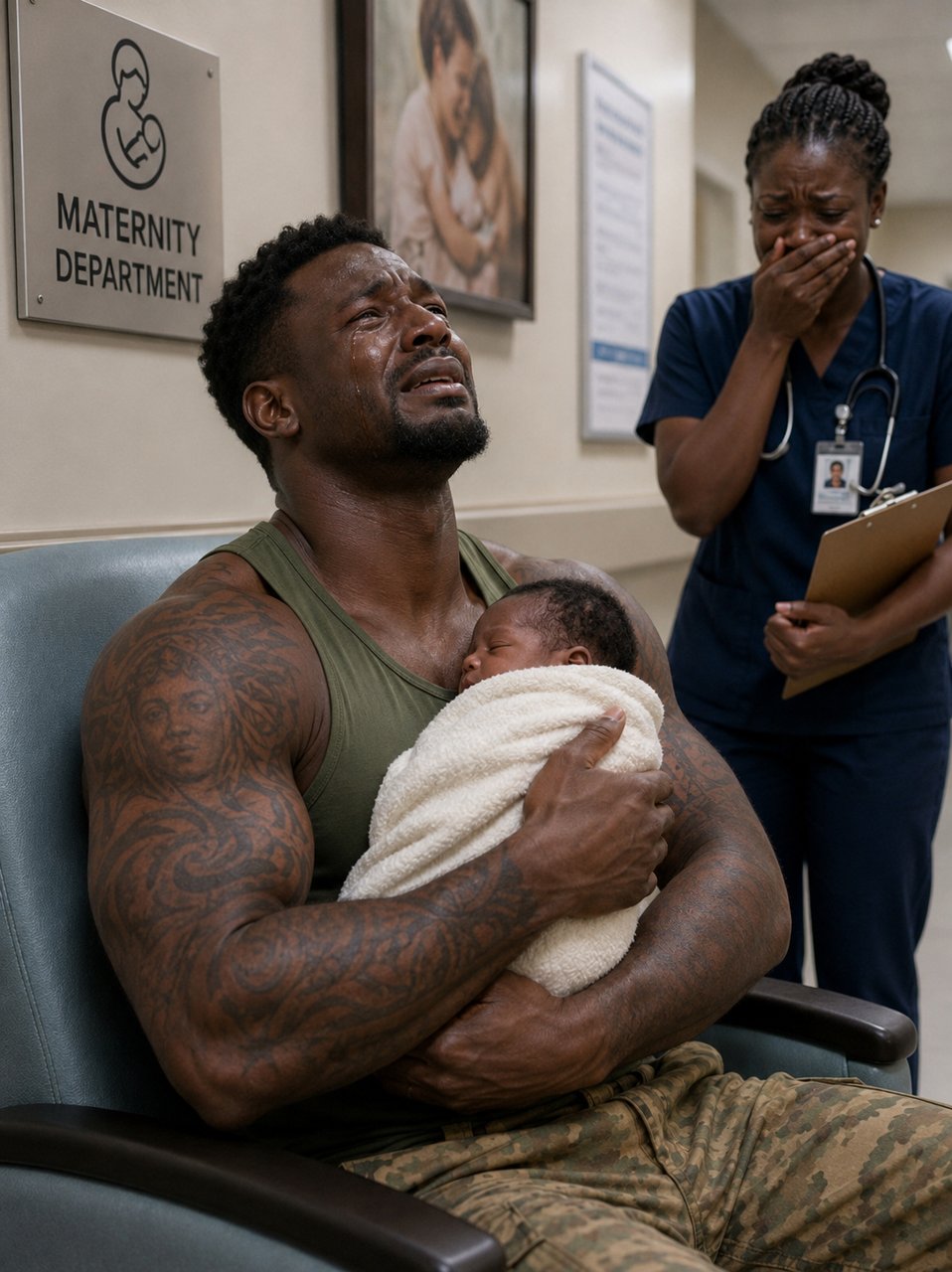 A 6-foot-4 combat veteran with severe burn scars and trembling hands stepped into our NICU.