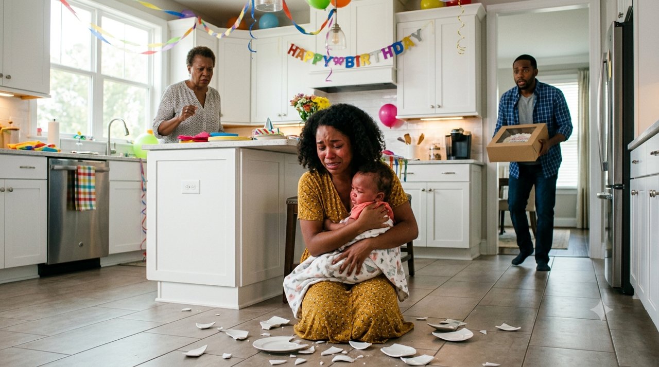 My mother humiliated my wife on our son's first birthday, forcing her to serve everyone while caring for our sick baby.