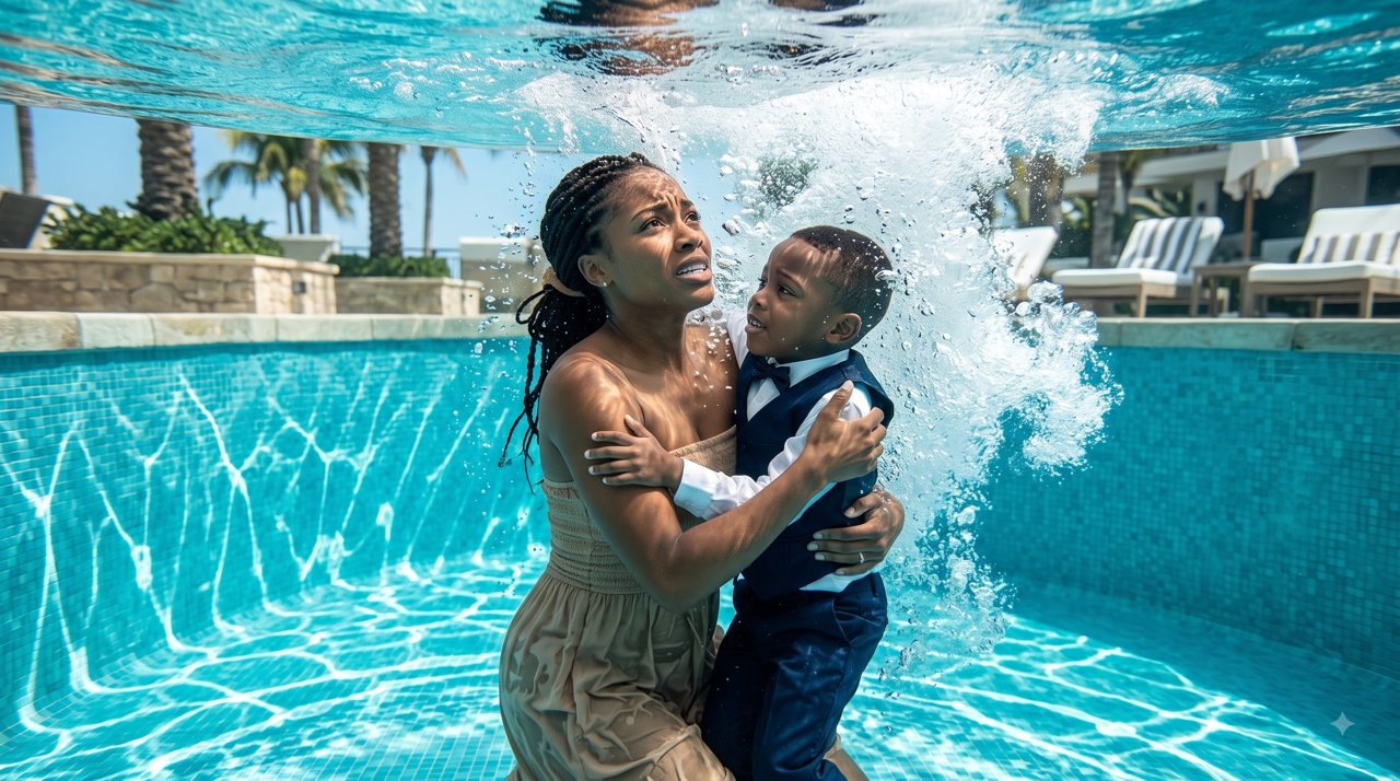 Vanessa sl*pped my autistic son across the face and shoved him backward into the swimming pool.