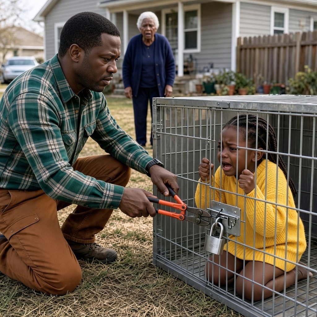 My ten-year-old daughter stopped answering my calls for three days, so I drove to her mother's house and found her l0cked inside a metal cage in the backyard.