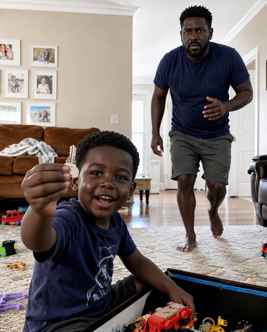 My 4-year-old found a strange key in his toy box, and my husband immediately took it away.