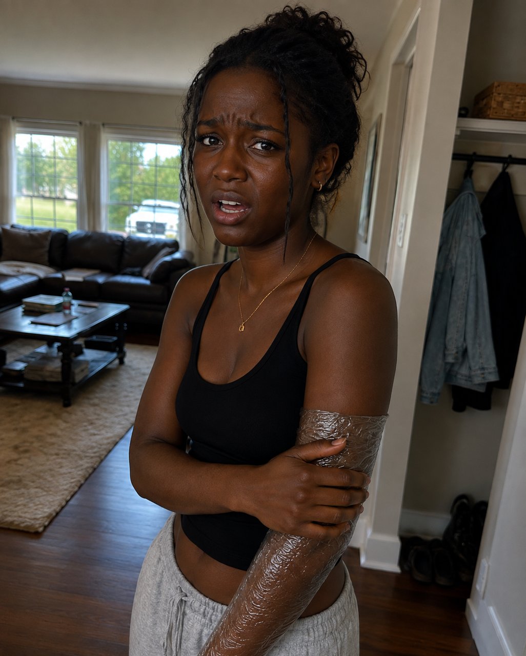 "Promise me you won't get mad until you see the result." My 16-year-old came home with a bandage she wouldn't lift — On the third night my husband told her to take it off.
