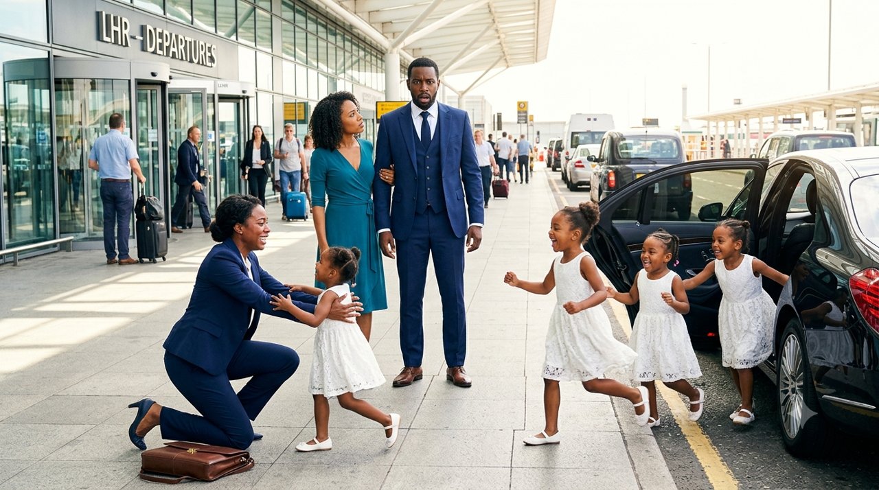 My Billionaire Ex-Husband Sat Beside Me on a Flight Just to Humiliate Me—Then Three Little Girls Ran Out of a Limousine Calling Me "Mom"