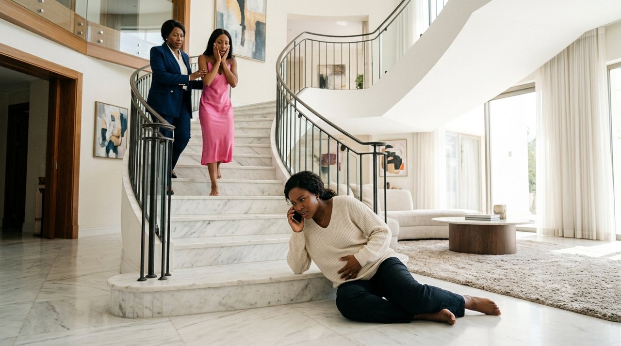 SHE TRIED TO ELIMINATE THE PREGNANT WIFE WITH ONE PUSH...