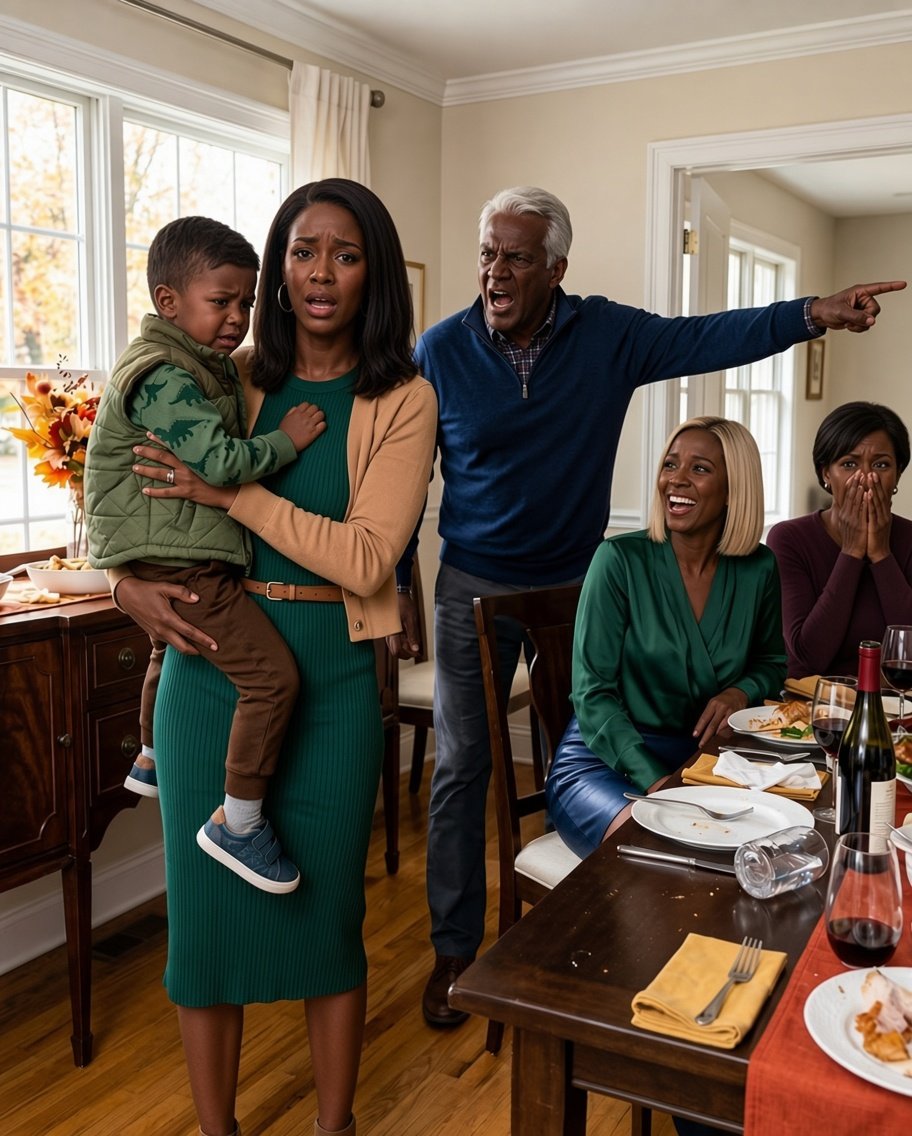 My father humi:li:ated me at his own dinner table in front of my five-year-old son.