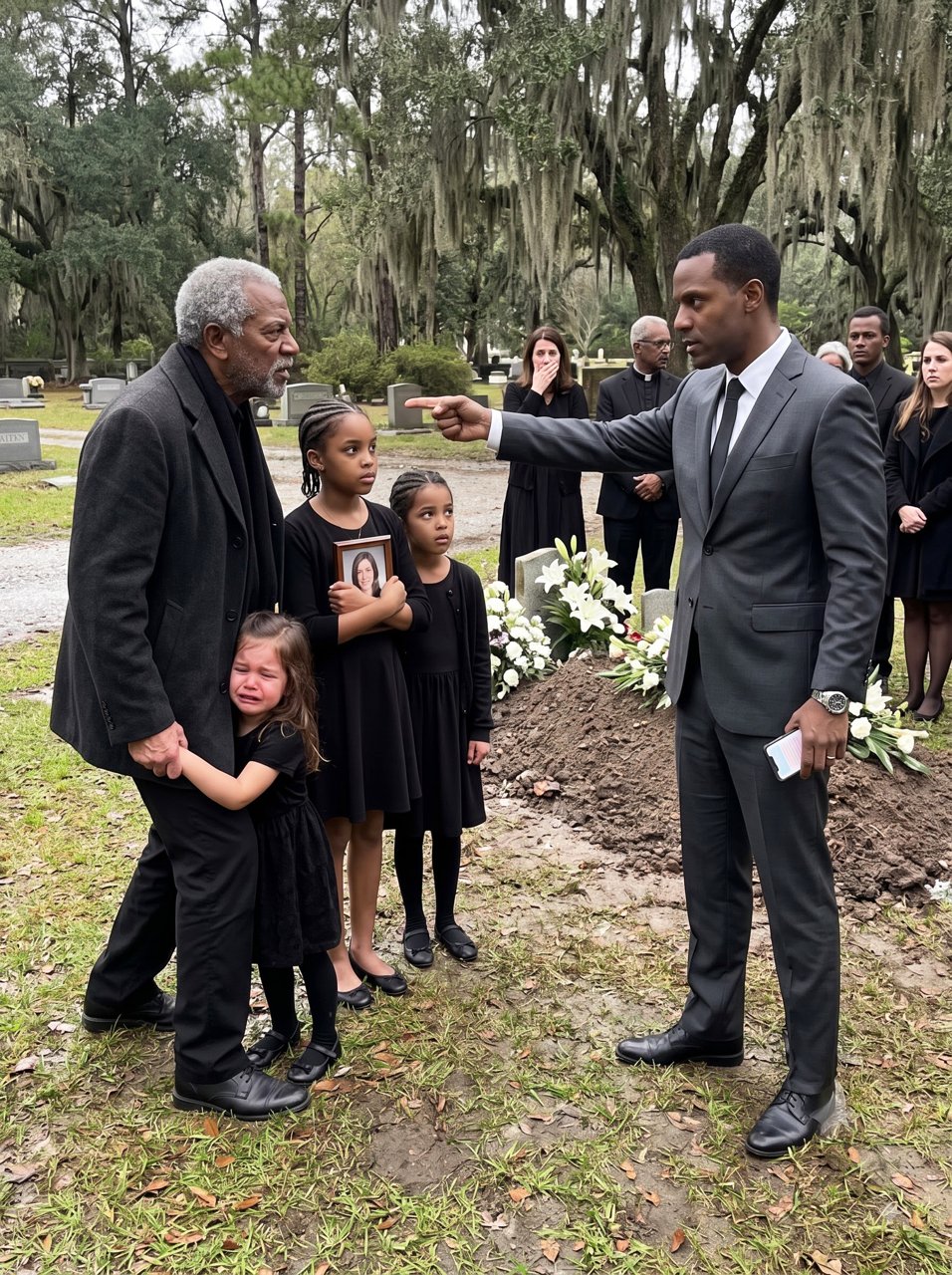 At my daughter's funeral, my son-in-law pointed at his daughters and announced, "They're going into foster care.