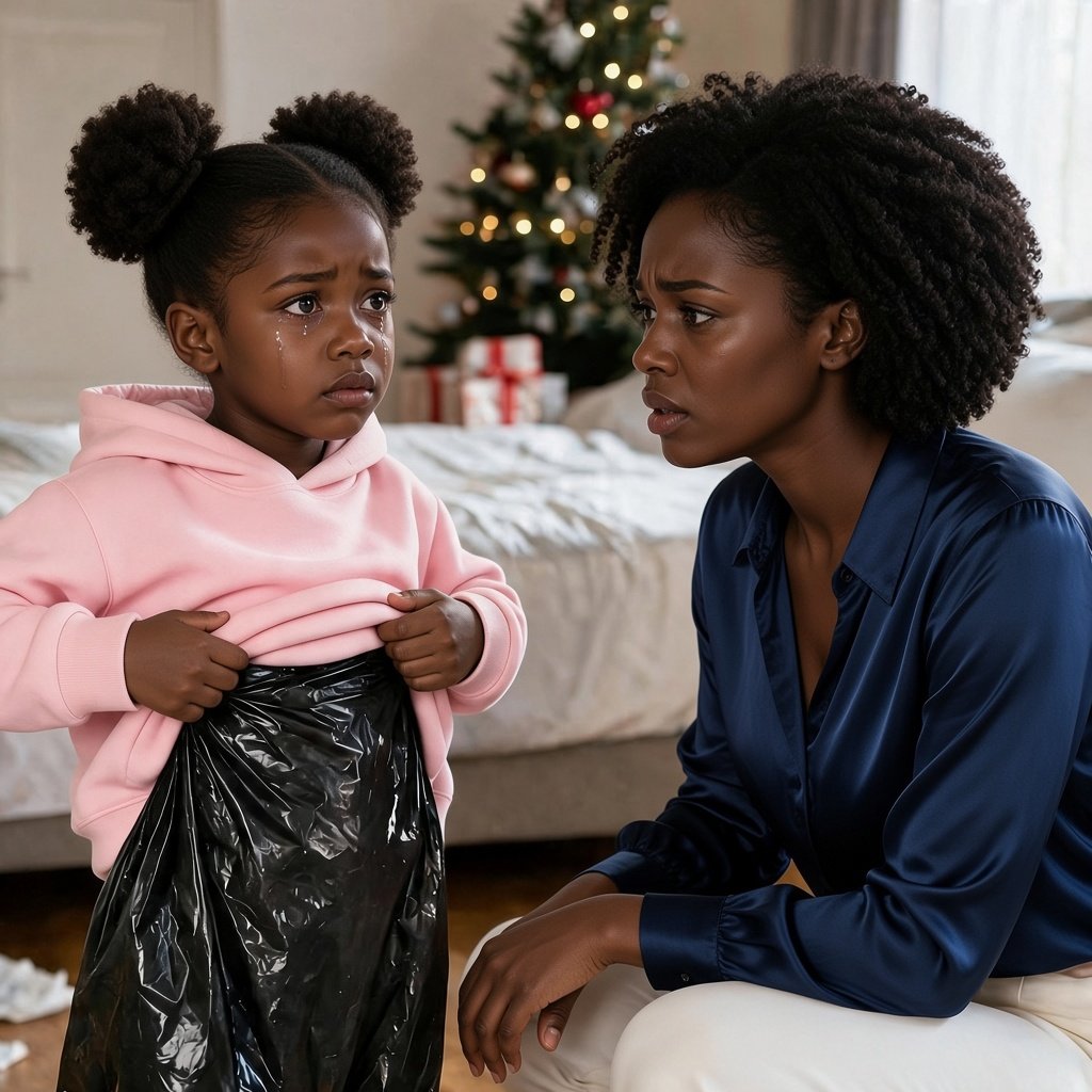 After Christmas, my 6-year-old daughter came home from her grandmother's house and whispered, "Mommy, I promised I wouldn't tell." When she lifted her shirt, I saw belt marks across her back—and a black bag hidden beneath her clothes.