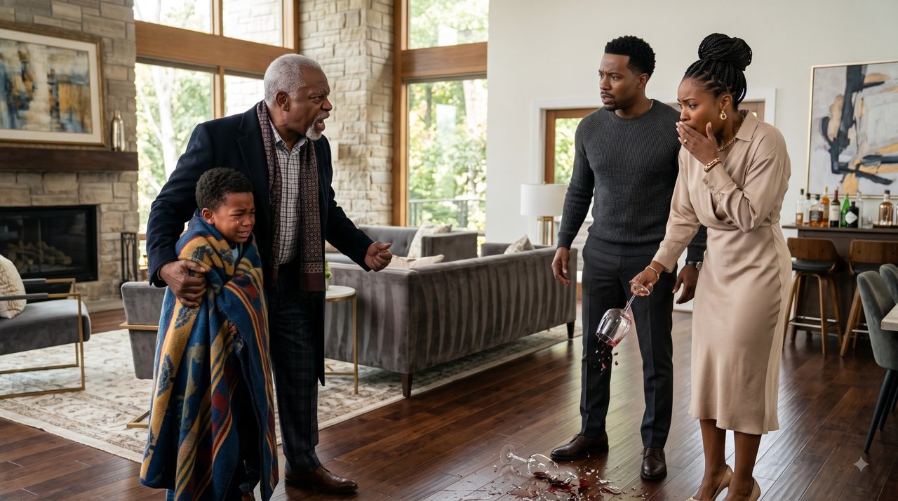 Richard Whitaker had barely stepped into the house when he spotted his three-year-old grandson trembling from the cold.