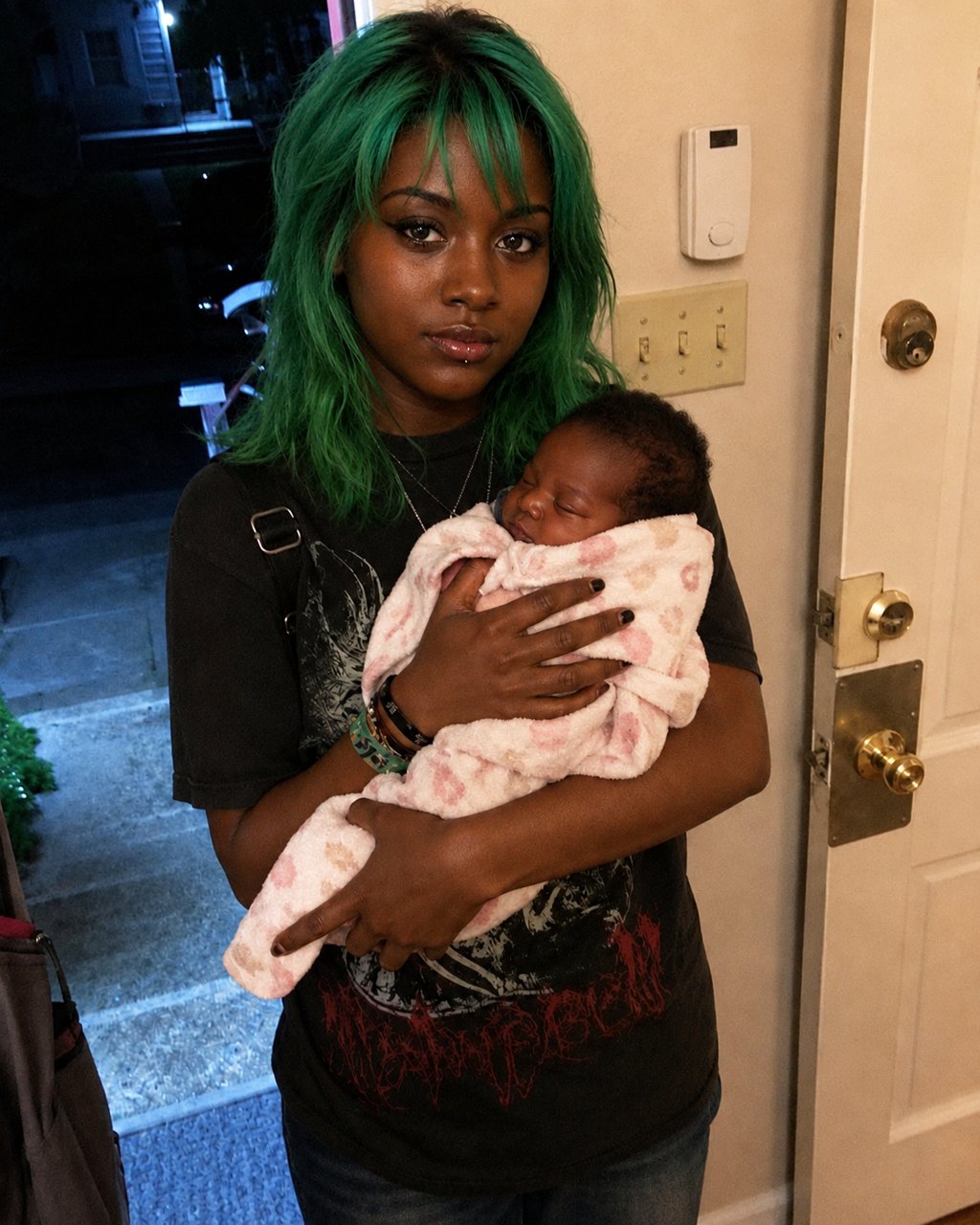 My husband KICKED our 18-year-old daughter out while I was away for work — one year later, she returned holding a newborn and said ONE SENTENCE that made me clutch my chest.