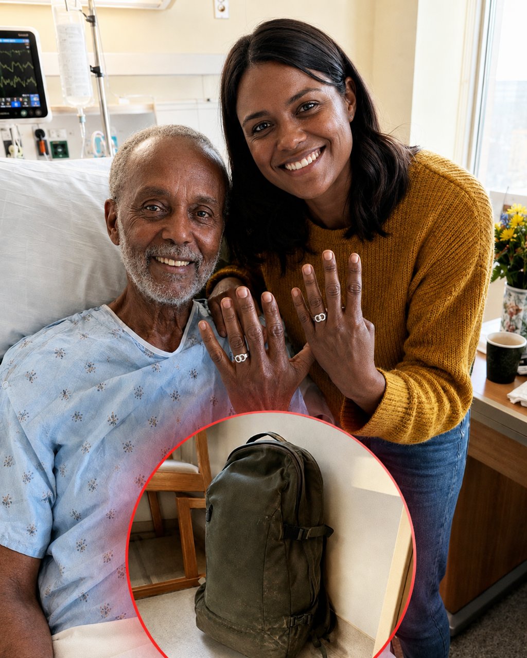 I married a stranger from a hospital waiting room so he wouldn't die alone — after our one-week marriage, his lawyer handed me his backpack, saying, "He wanted you to know the truth."