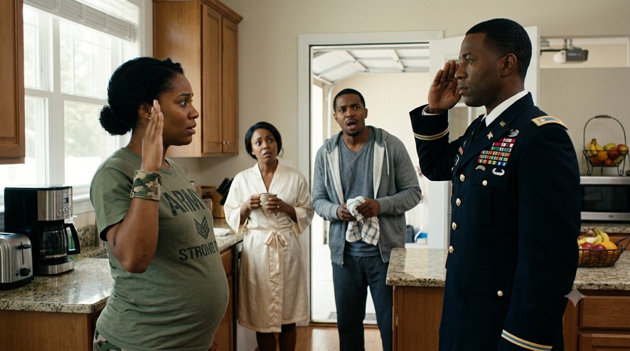 Just hours after my husband's military funeral, my own family glanced at my pregnant belly and decided I didn't deserve a warm room.