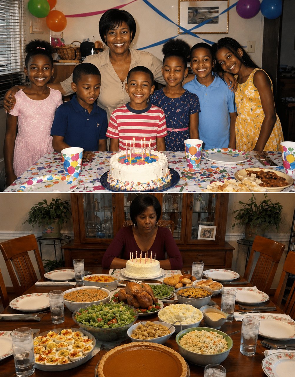 I waited 4 hours for my 6 children to arrive for my 60th, but the house stayed quiet — until a police officer handed me a note that froze my heart.