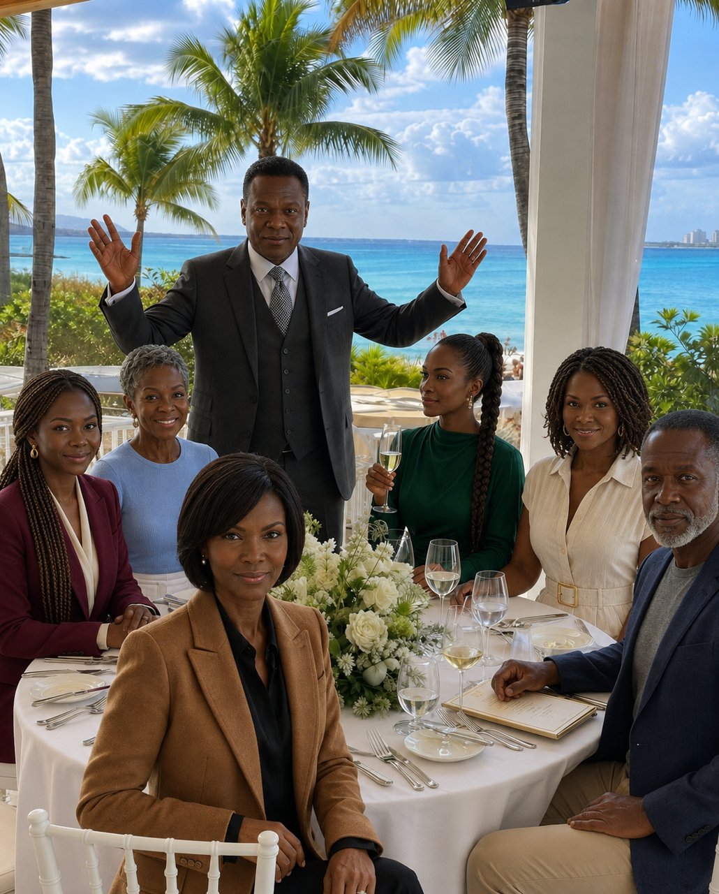 At our family gathering, my mother glanced across the resort dining table and said, "People like us do not spend holidays with people like you."