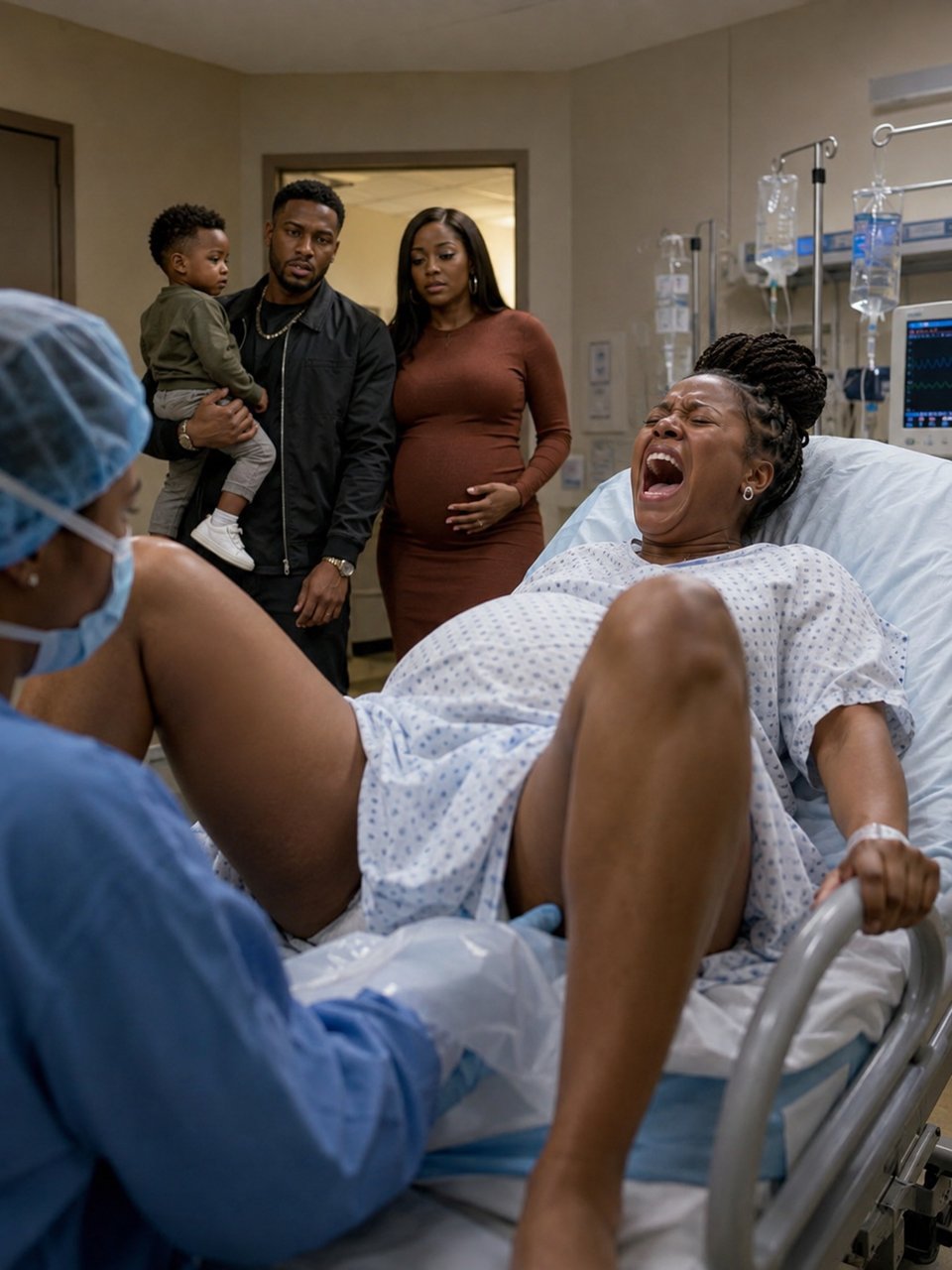 When I was fully dilated and in the middle of labor, my husband confessed, "The truth is, I already have a son.