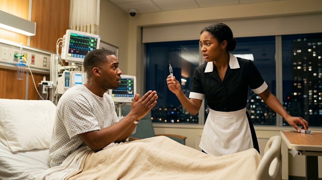 "A housekeeper kissed the comatose crime boss on impulse—and seconds later, he opened his eyes, grabbed her wrist, and begged her not to call anyone.
