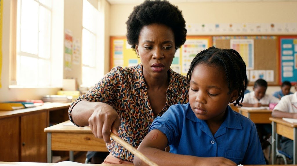 The teacher only wished to shake seven-year-old Emily awake after she drifted off to sleep during the lesson again.
