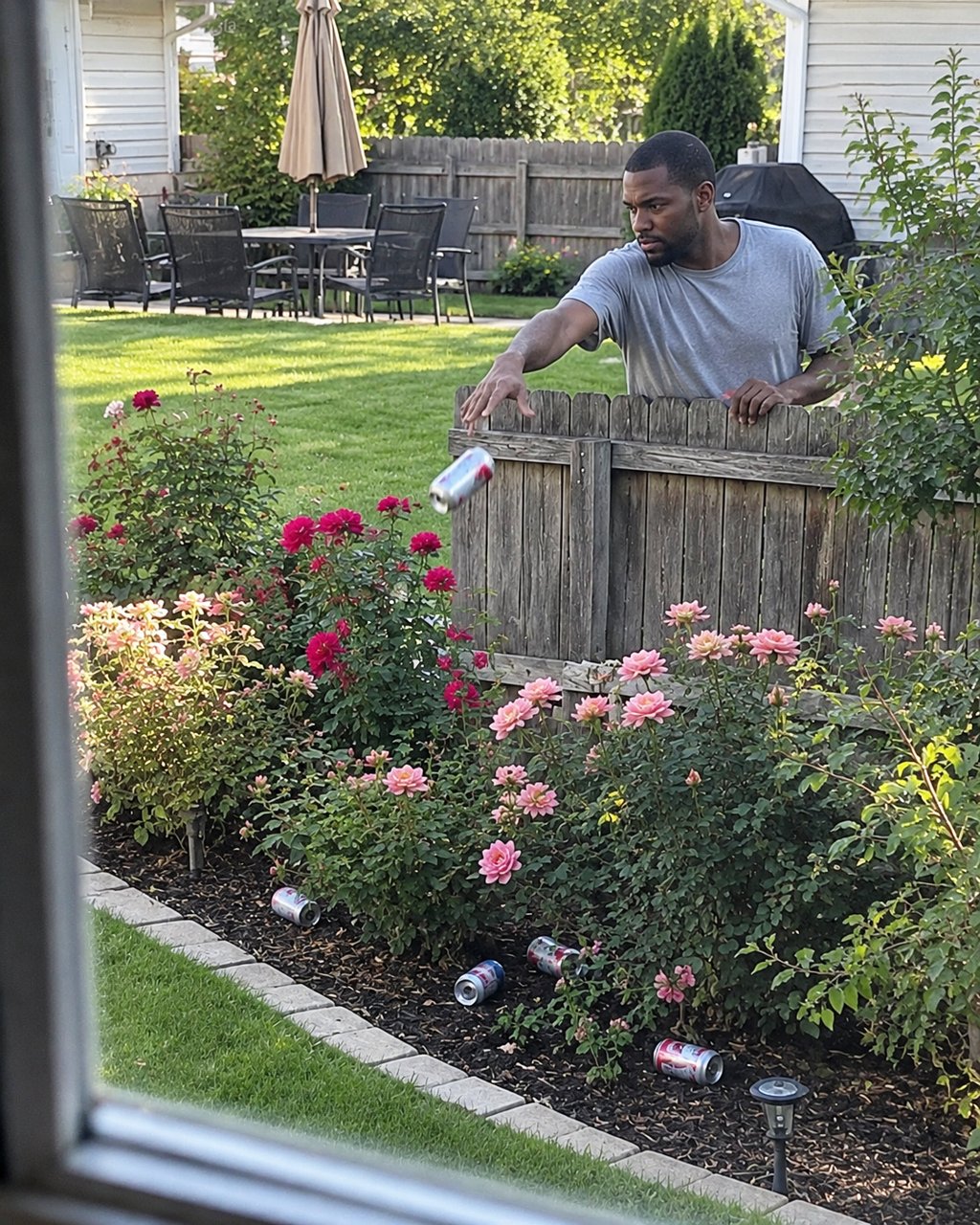 My neighbor kept throwing soda cans into my flower beds and called me "too sensitive" — so I collected every one.