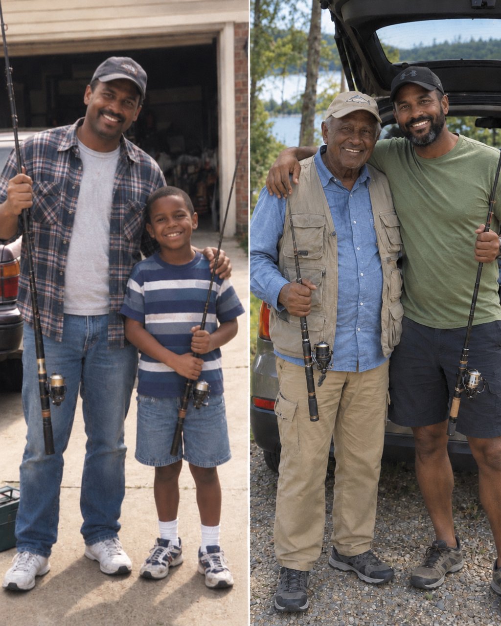 My 72-year-old dad thought I was taking him on a fishing trip like we used to do when I was a kid — at the marina, the captain took one look at him, pulled me aside, and asked, "He really doesn't know?"