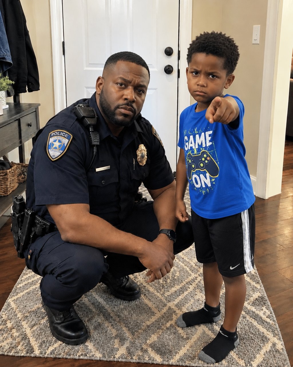 My 7-year-old called the police on me because I wouldn't let him have ice cream before dinner — when the officer showed up, I expected him to laugh it off, but what he did next left me completely stunned.
