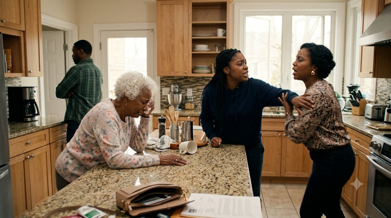I stepped into the kitchen and found my mother-in-law humiliating my seventy-year-old mother beside a trash can.