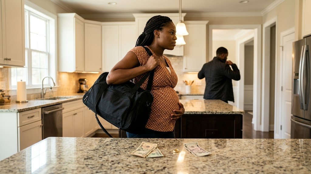 Nine months pregnant and already in active labor, I watched my husband toss fifteen dollars onto the kitchen counter and tell me it was enough for a cab.