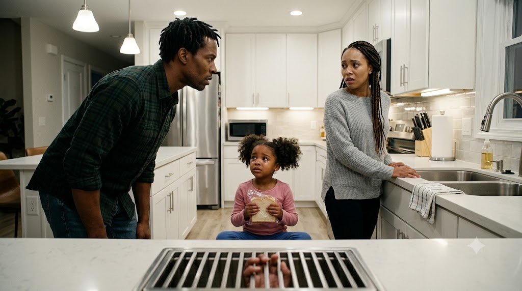The first thing I saw when I came home that night was my little daughter crying on the kitchen floor, and the second thing I saw was a human hand reaching up through our floor drain.