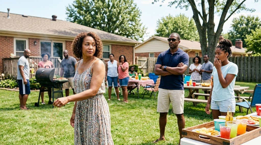 My Husband Chose His Daughter's Lie Over Me at a Family Cookout—So I Walked Out Quietly, and Hours Later He Found the Folder I'd Hidden for Eight Months