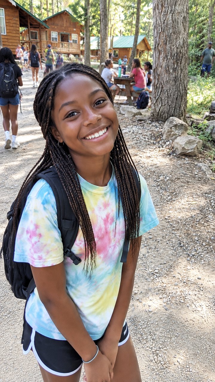 My daughter went away to scout camp for a week, and I was so relieved when she sent me a photo — but after I looked at it more closely, I frantically called the camp.
